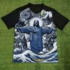 Fashion JESUS Printed T-shirt Summer Kids Casual Outdoor Girl and Boy Short Sleeved Tees Top Pullover