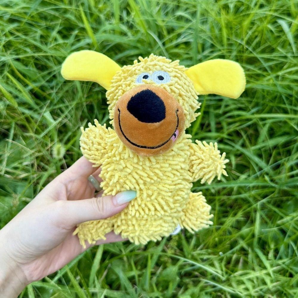 Funny Cartoon Squeaky Dog Creative Wear-resistant Pet Shake Sound Soft Portable Pet Interactive Grinding Teeth