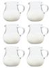 Syrup Pitcher with Handle, 80ml, Set of 6, Glass Creamer/Milk Pitcher, TS44029
