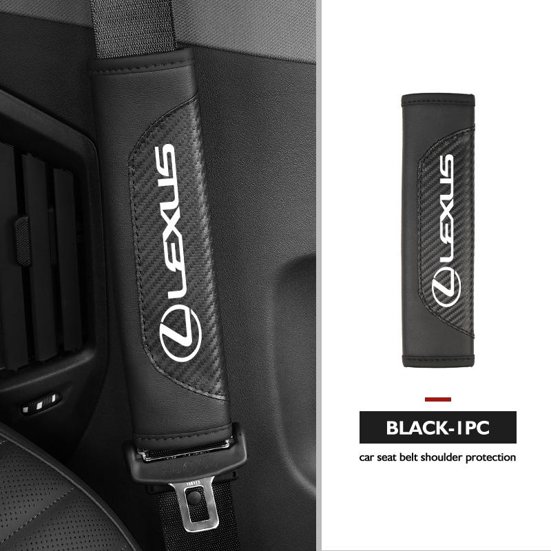 For Lexus Car Seat Belt Leather Safety Shoulder Covers Auto Accessories CT200H ES250 ES300H IS250 IS200 GS300 GS460 GX470 LS400