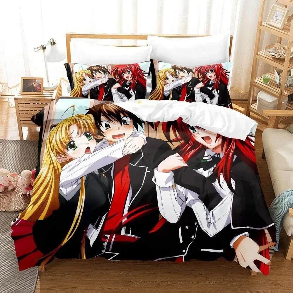 Новый комплект постельного белья Kawaii High School DxD Single Twin Full Queen King Size Bed Set Adult Kids Bedroom Duvet cover Sets Anime Bed