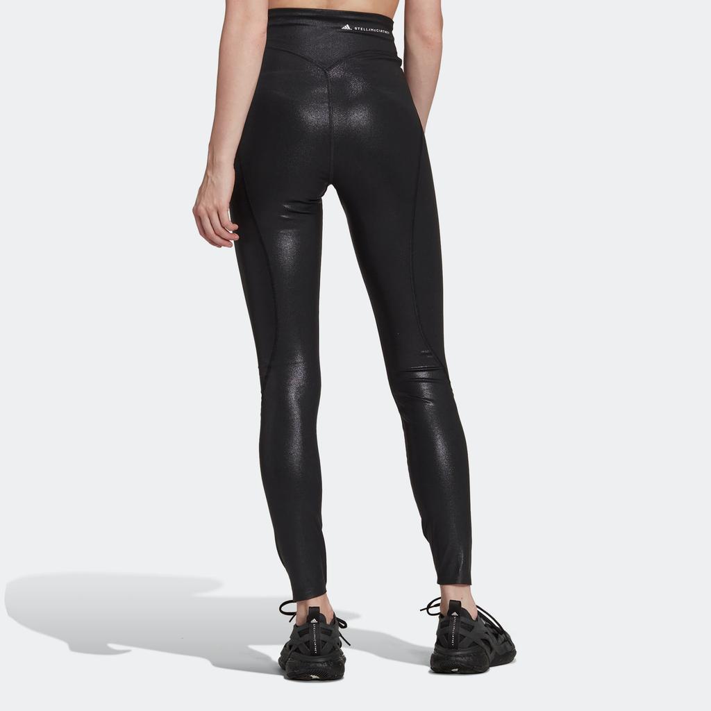 Adidas X Stella McCartney Collaboration Tight Sh Solid Color Logo Leggings Women Leggings Black HI1937