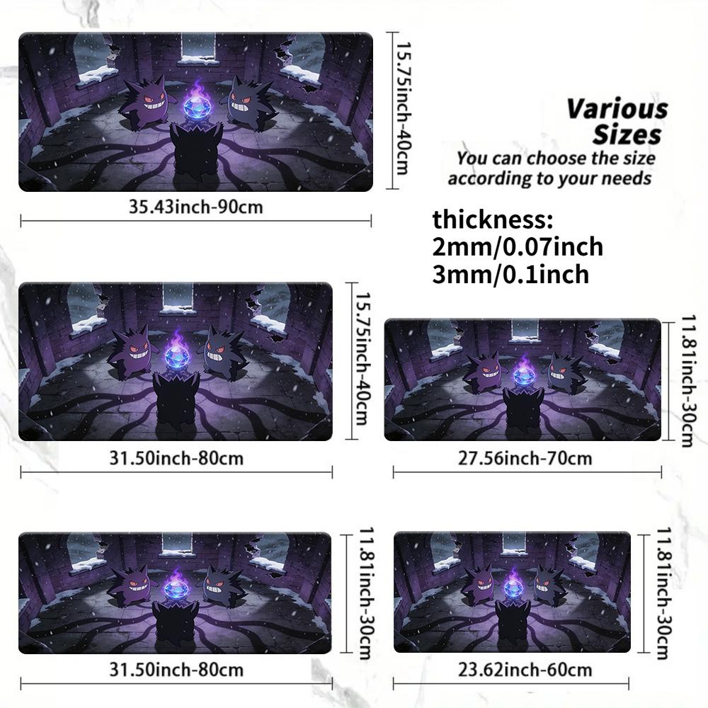 Pokemon Ash Pikachu Forest Adventure Gaming Desk Mat NonSlip Washable Mouse Pad