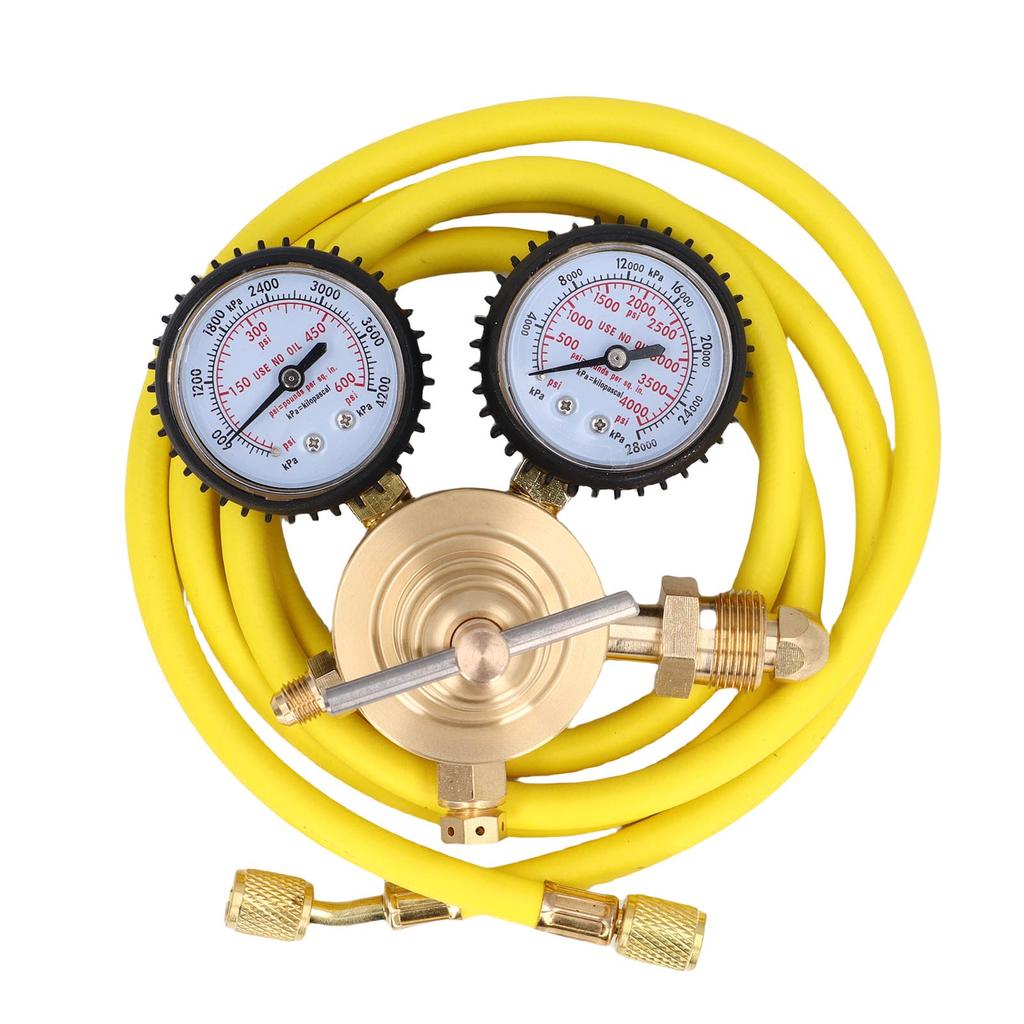 Регулятор азота CGA580 Вход 0600 PSI Выход 1/4 дюйма Наружная резьба Латунь Азотный газ