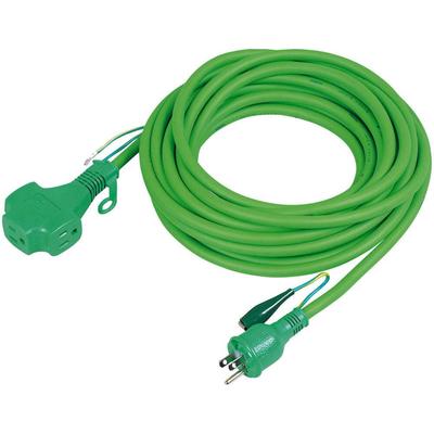 PPT-20E-GN Тройной удлинитель Pokkin, Зеленый, 07274