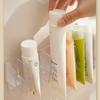 Wall-Mounted Non-Perforated Toilet Facial Cleanser Storage Rack Cosmetics Rack Mirror Cabinet Toothpaste Drain Holder