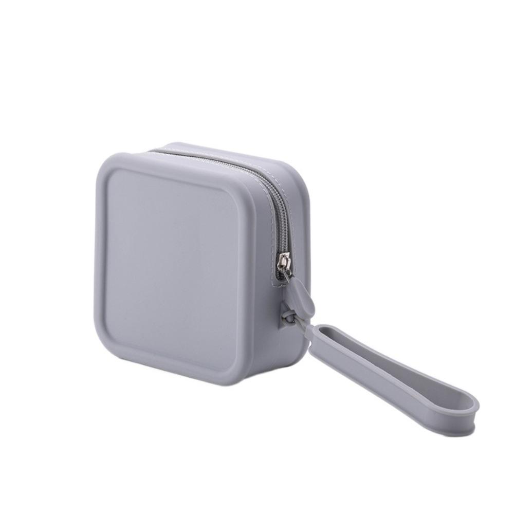 Силиконовая косметичка цвета Моранди, кошелек для монет, сумка для мелочей, многофункциональная сумка для хранения, женская