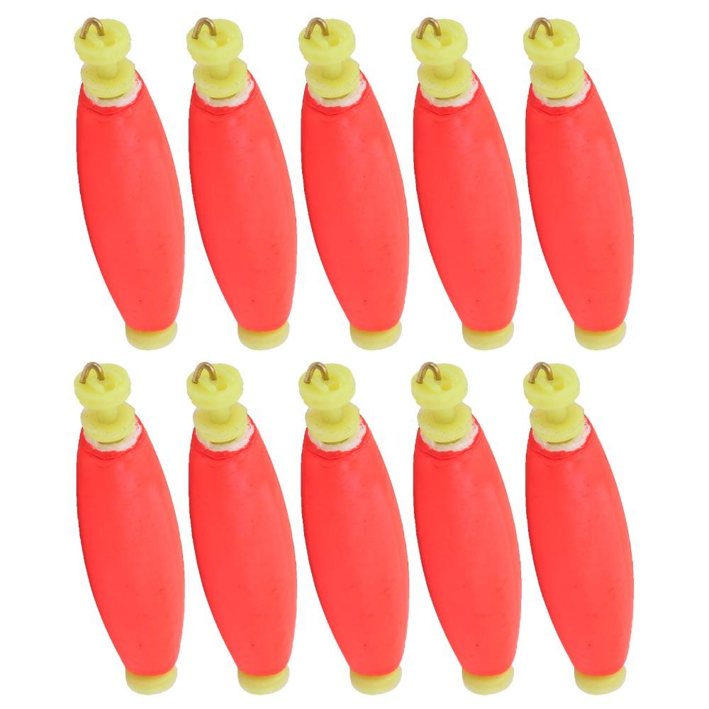10PCS EVA Foam Fishing Bobbers Clip-on Fishing Float Bobber Durbable Fishing Floats  for Anglers