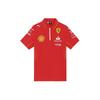 Letter Print Ferrari Pattern Design Casual Short Sleeve Polo Shirt Men Polo Shirts Scarlet 763602-01