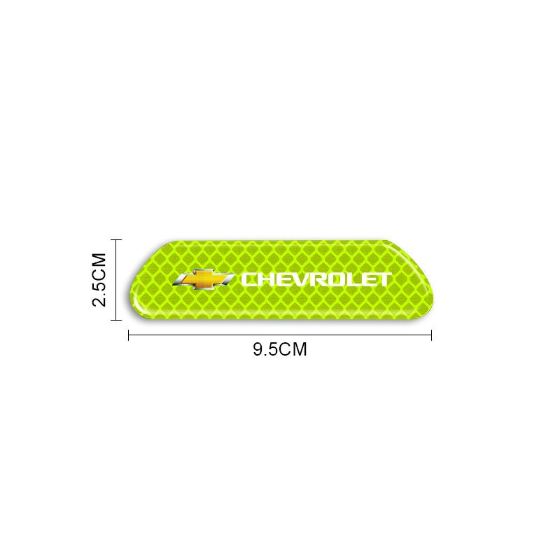 Car Door Reflective Sticker Night Warning Decal For Chevrolet Onix Cruze Silverado Impala Equinox Malibu Tahoe Cobalt Camaro