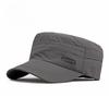 Men's Lightweight Quick Dry Cadet Cap Breathable Flat Top Military Hat Summer Sun Protection Outdoor Hiking Fishing Peaked Cap