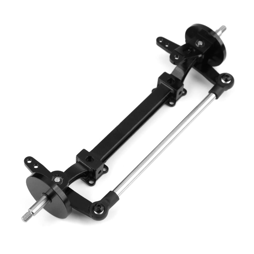 Без комплекта оси гидроусилителя рулевого управления, 1 шт.:14 масштабный металлический передний мост, комплект рулевых тяг, замена для серии Tamiya, грузовик, трактор, запчасти с дистанционным управлением