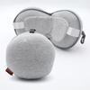 2 in 1 Travel Pillow With Eye Mask Striped Business Style Multi Use Portable Neck Pillow Compact Practical