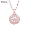 Женское ожерелье Lindon, кулон из медного сплава, циркон, модный подарок