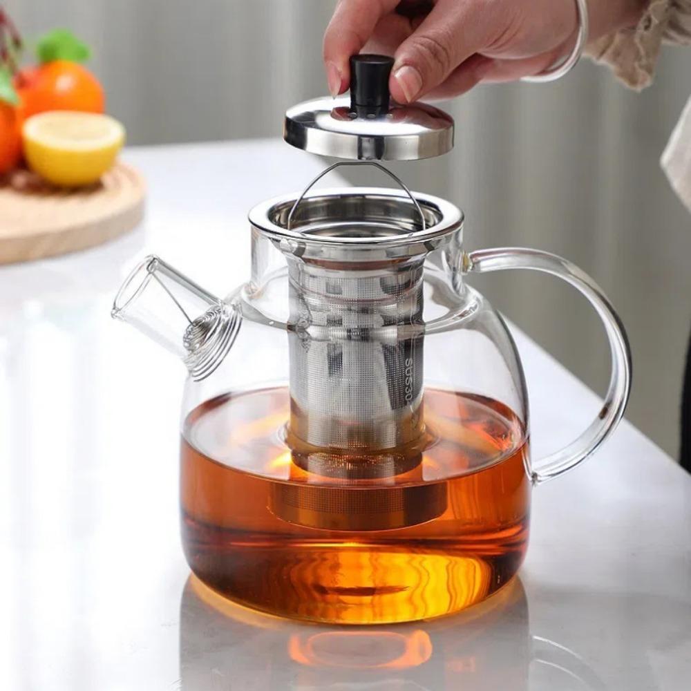 1000 /1500ml Kettle Teaware Thickened Tea Pot New Glass Teapot For Making Coffee