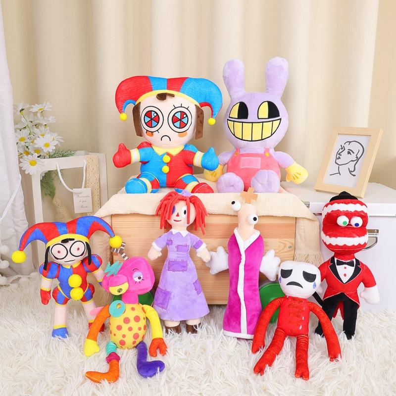Digital Circus Plush Toy,The Amazing Pomni and Jax Plushies Doll,Plushies Toy for TV Fans Gift, Cute Stuffed Figure Doll