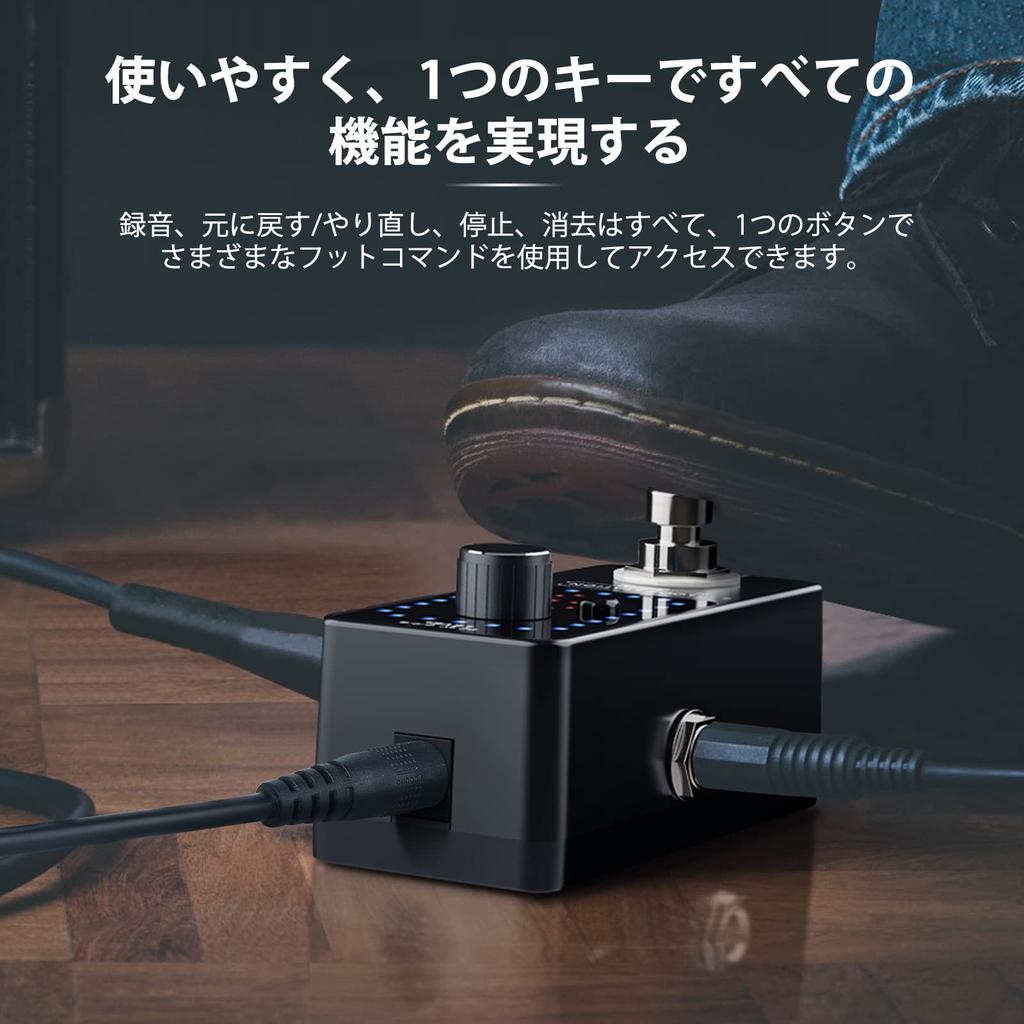 Педаль эффектов Looper с 9 петлями, тюнером, гитарными эффектами, 40 минут безлимитного наложения, USB-кабель для электрогитары, необходимо приобрести блок питания