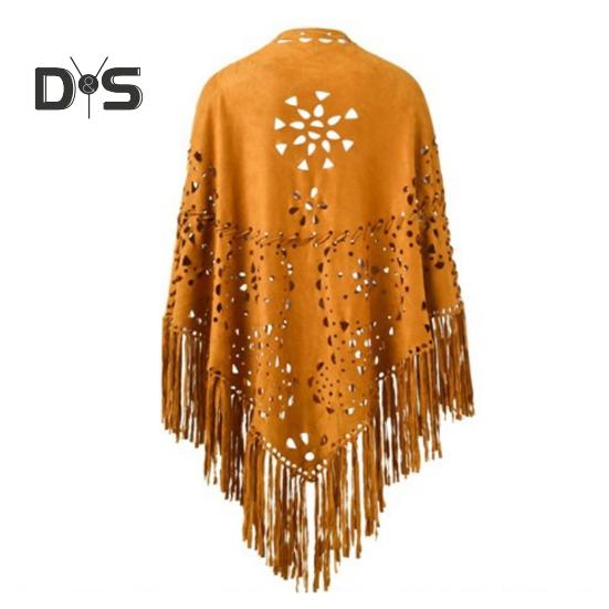 Женская шаль, теплая ткань, однотонный цвет, универсальный, ажурный, с кисточками, зимний шарф, удобная шаль-накидка