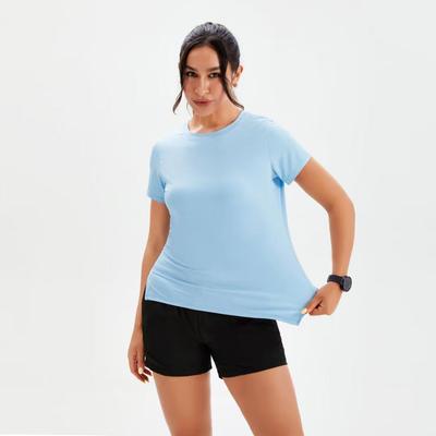 Женский быстросохнущий топ с коротким рукавом для йоги и бега LU Fitness Wear - Дышащая футболка для пилатеса и тренировок