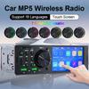 Hippcron Car Radio 1 Din 4.1" Touch Screen Bluetooth Stereo Mp5 Player FM Receiver With Colorful Light