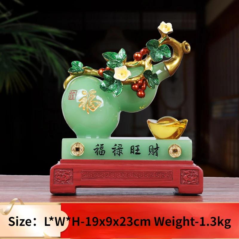 Украшение в виде тыквы, приносящей удачу, привлекает богатство. Изделия ручной работы. Практичные украшения для винного шкафа. Новый китайский стиль.