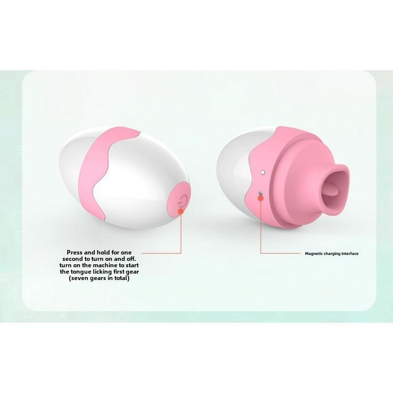 Tongue Licking Female Masturbator Compact Massage Vibration Pussy Sucker Sucking Breast Erotic Sex Products