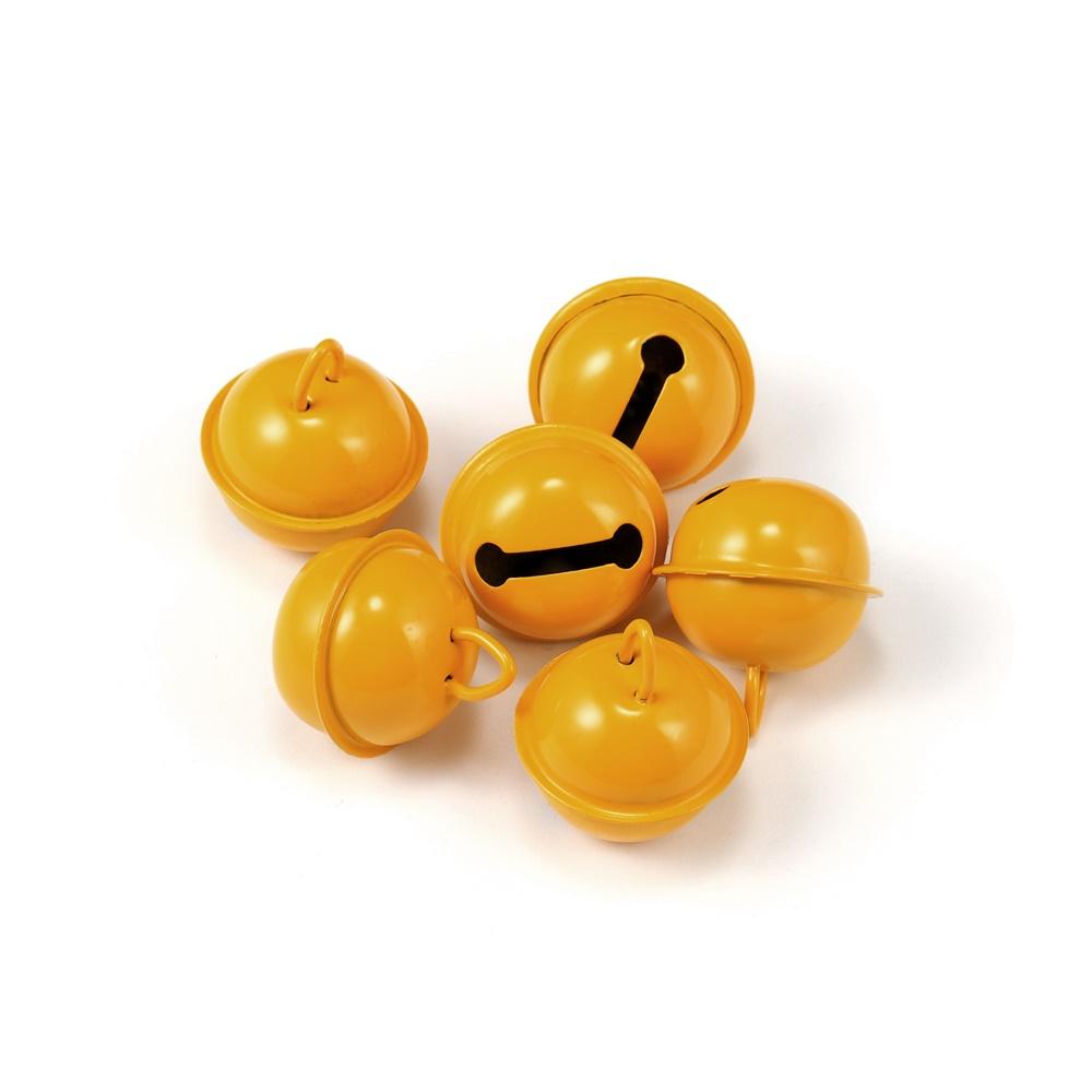 6Pcs Jingle Bells Aluminum Loose Beads Christmas Jingle Bell Pet Charm Bell Festival Party Decoration For DIY Making Supplies