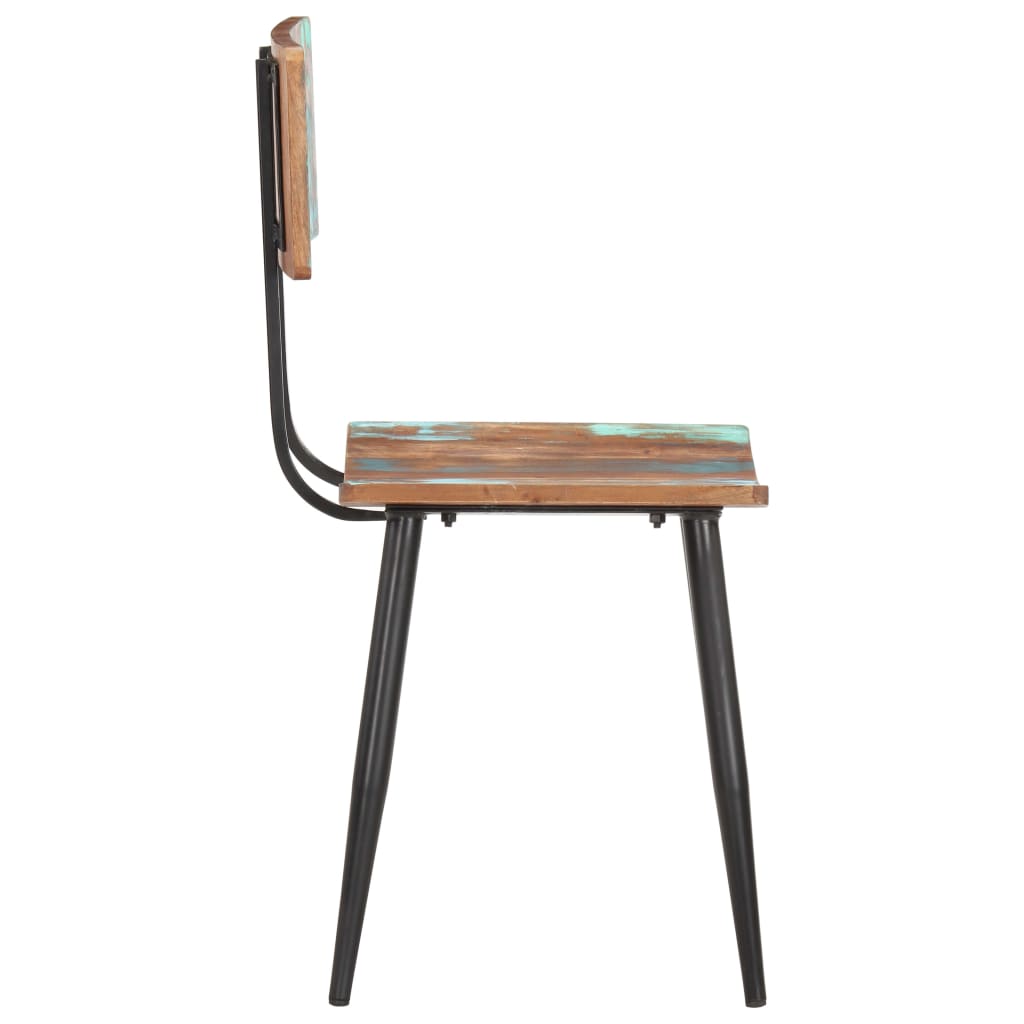 Dining Chairs Set of 4 Reclaimed Solid Wood