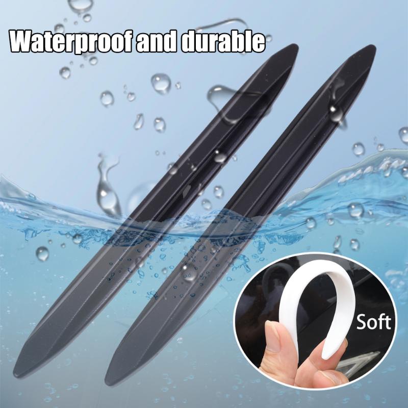 2 шт., противоударные полосы для дверей автомобиля, защитные полосы для бампера автомобиля, защита от царапин, силиконовые водонепроницаемые самоклеящиеся наклейки для автомобиля