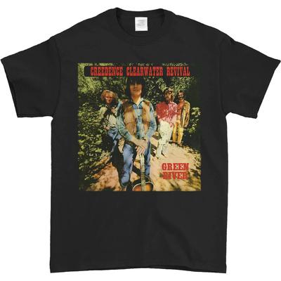 CREEDENCE CLEARWATER REVIVAL Green River Черная футболка унисекс