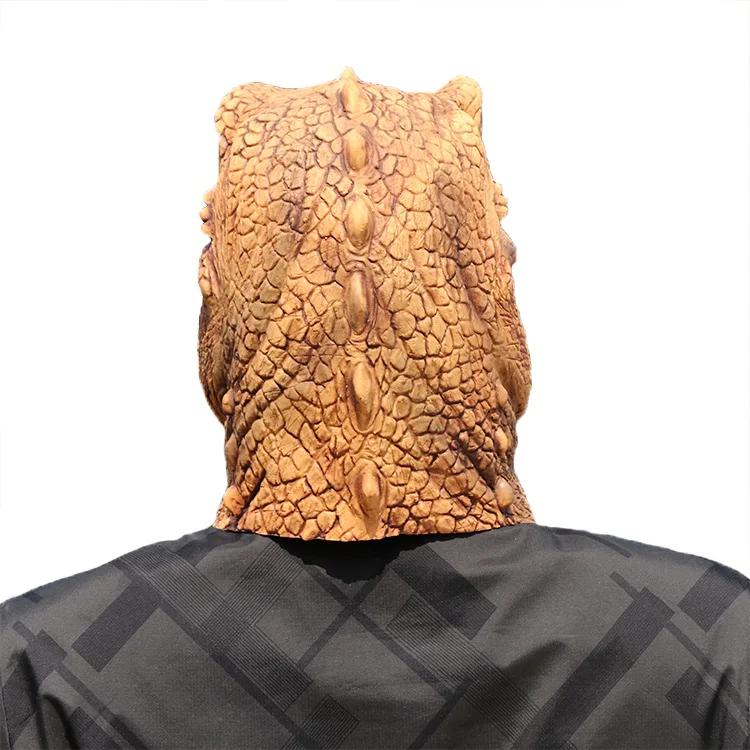 Хэллоуин Косплей Реквизит Маскарад Головной Убор Костюм Реалистичная Латексная Маска Динозавра