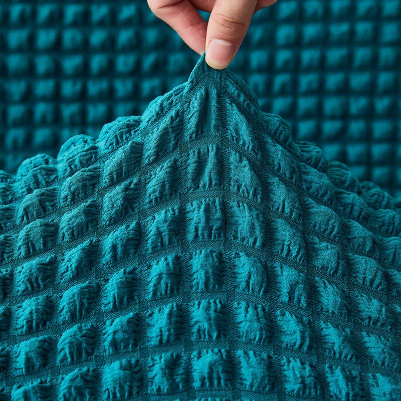 Чехол для дивана-кровати из однотонной ткани Seersucker, без подлокотников