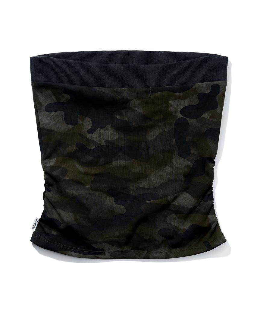 YOUHEE Camo Graphic Tube Top_Khaki