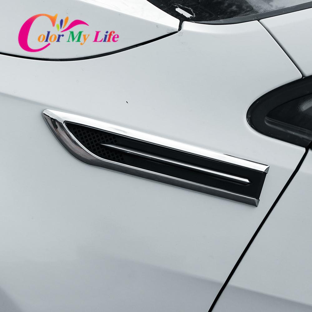 Color My Life 2 шт./компл. ABS боковые декоративные наклейки для Volkswagen VW Golf 7 MK7 7,5 MK7.5 Golf7 2013- 