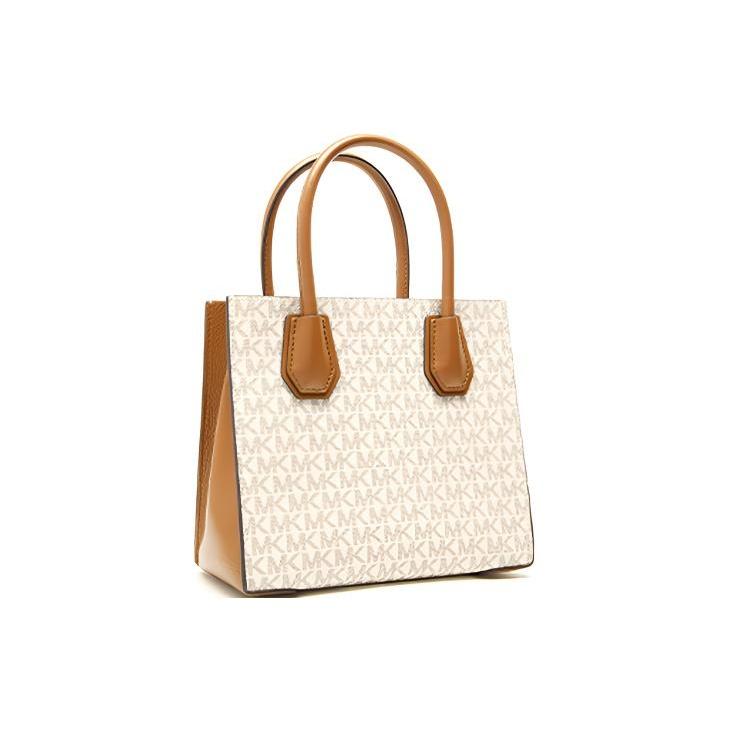 Michael Kors Mk Mercer Classic Винтажная Цветочная Гармошка Сумка Через Плечо Женская Сумка Через Плечо Ванильный 35S1GM9M2B-150