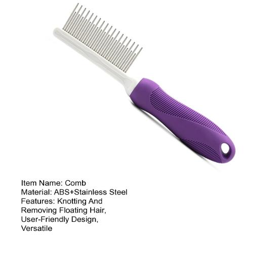 Расческа для удаления матов с меха для собак, кошек, безболезненное удаление из нержавеющей стали, нескользящая ручка, выпадение