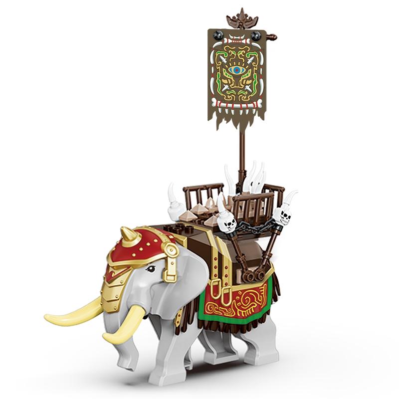 Творческий Средневековый Замок Властелина колец Рим Спартак Орк Слон Колесница Осадная Машина Модель Строительные Блоки Кирпичи Игрушки Подарок