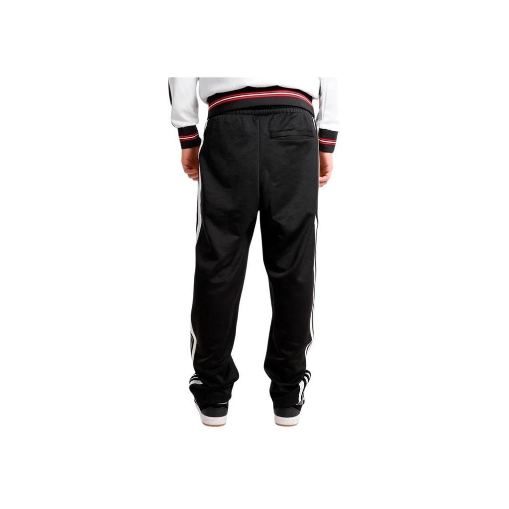 Adidas Оригинальные спортивные брюки SS25 Classic Sports Series в полоску в стиле ретро, удобные, мягкие, со шнуровкой, прямые, повседневные, унисекс, черные JP1165