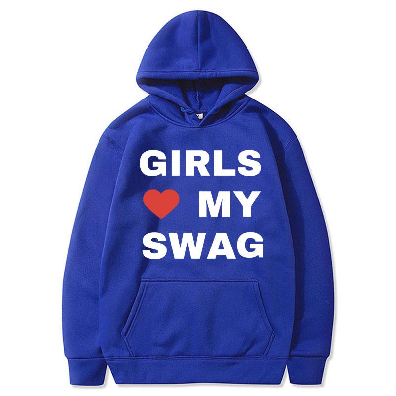 Худи с принтом рэпера Chief Keef 'Girls Love My Swag' Мужская мода Популярные повседневные толстовки Свободные худи Уличная одежда