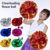 Cheerleading Pom Poms Shining Contrast Color Decorative with Long Handle Full Shape Create Atmosphere Sparkling Comfortable Grip Cheerleading