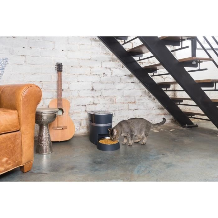 PetSafe - Distributeur de Croquettes Automatique Connecté Smart Feed pour Chien/Chat, avec minuterie, bol en acier inoxydable, 5,7