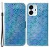 Protective Phone Cover For Honor 80 SE 5G PU Leather Dazzling Flower Pattern Flip Wallet Case Stand with Strap