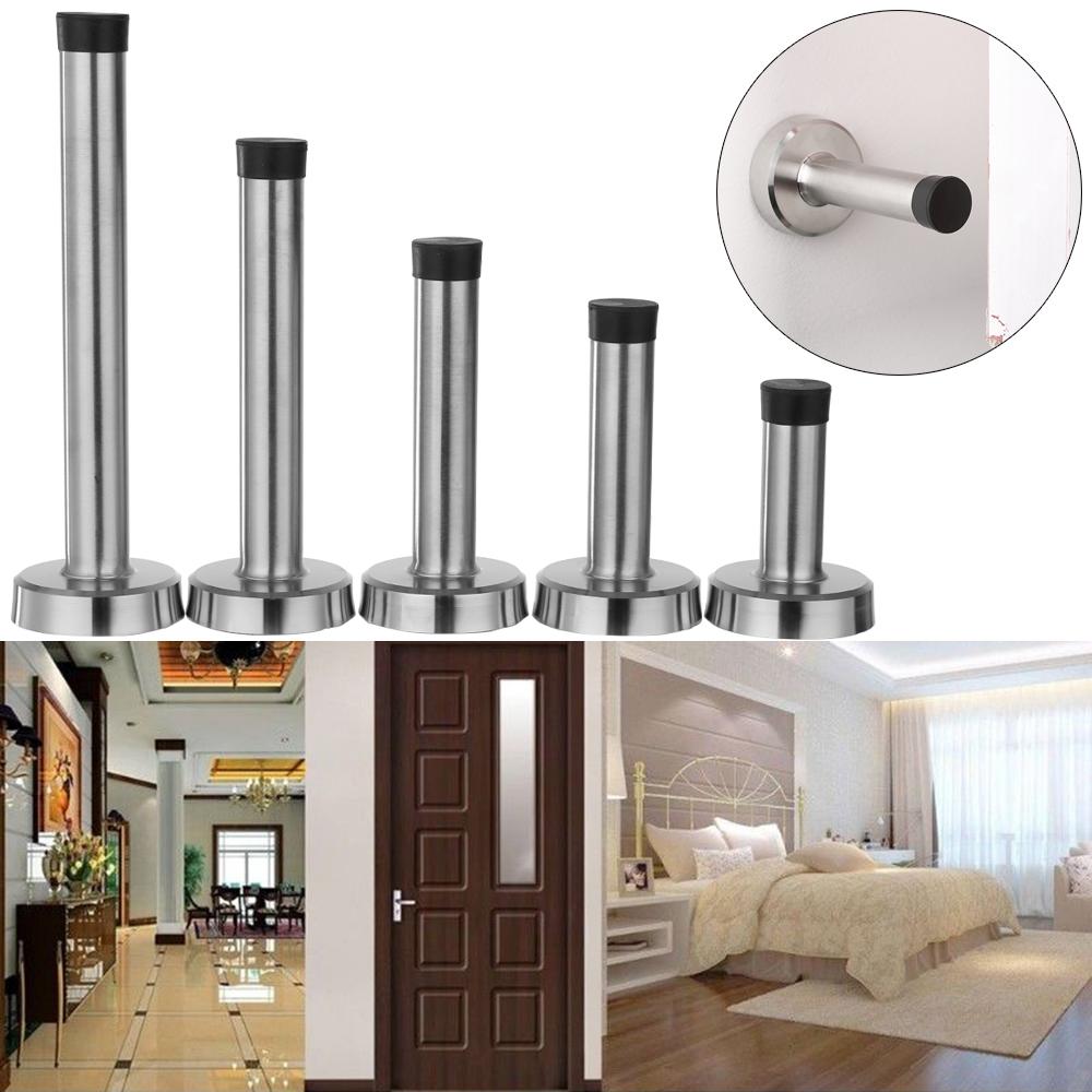 Stainless Steel Prevent Collision Noiseless Stop Holder Rubber Catch Door Door Stopper Buffer