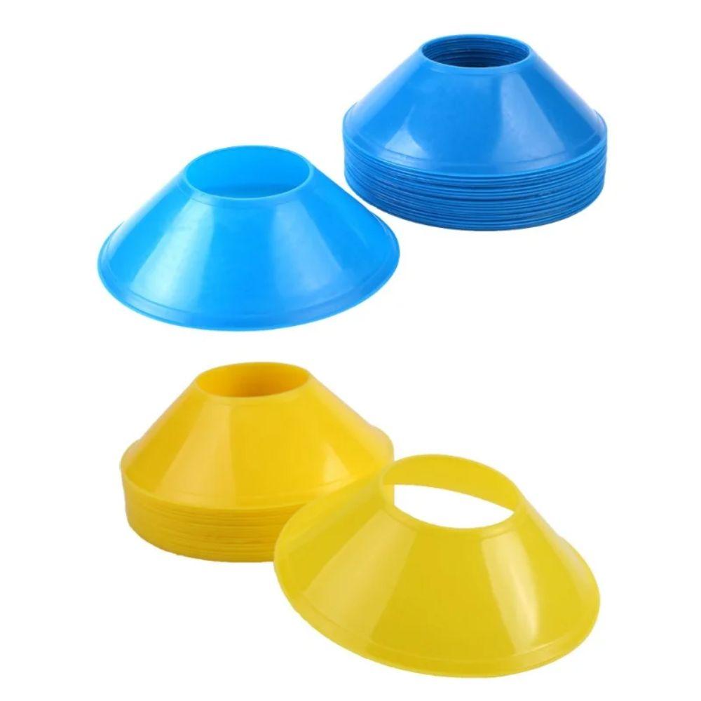 10pcs Disc Cone Set Soccer Training Sign Discs PE Pressure Resistant Cones Marker  Outdoor Training