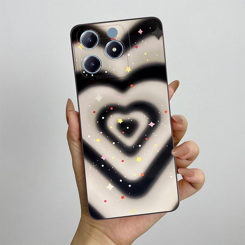 Чехол для телефона Realme C63 C61 Narzo N63 RealmeC61 RMX3939 Силиконовый Мягкий ТПУ Ударопрочный Чехол Расписанный Печатный Защитный Чехол Сумка