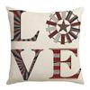 New Independence Day Pillow Text Printed Cushion Cushion Linen Pillow Case Home Decoration