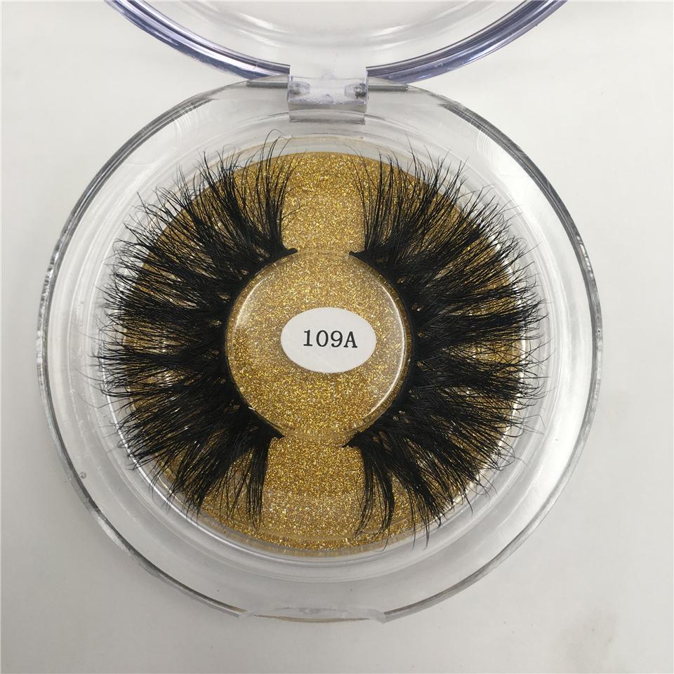 RED SIREN 25mm Mink Eyelashes Dramatic Long Natural Lashes Handmade 25 mm 3d Mink Lashes Make Up Vendors Fake Eyelashes