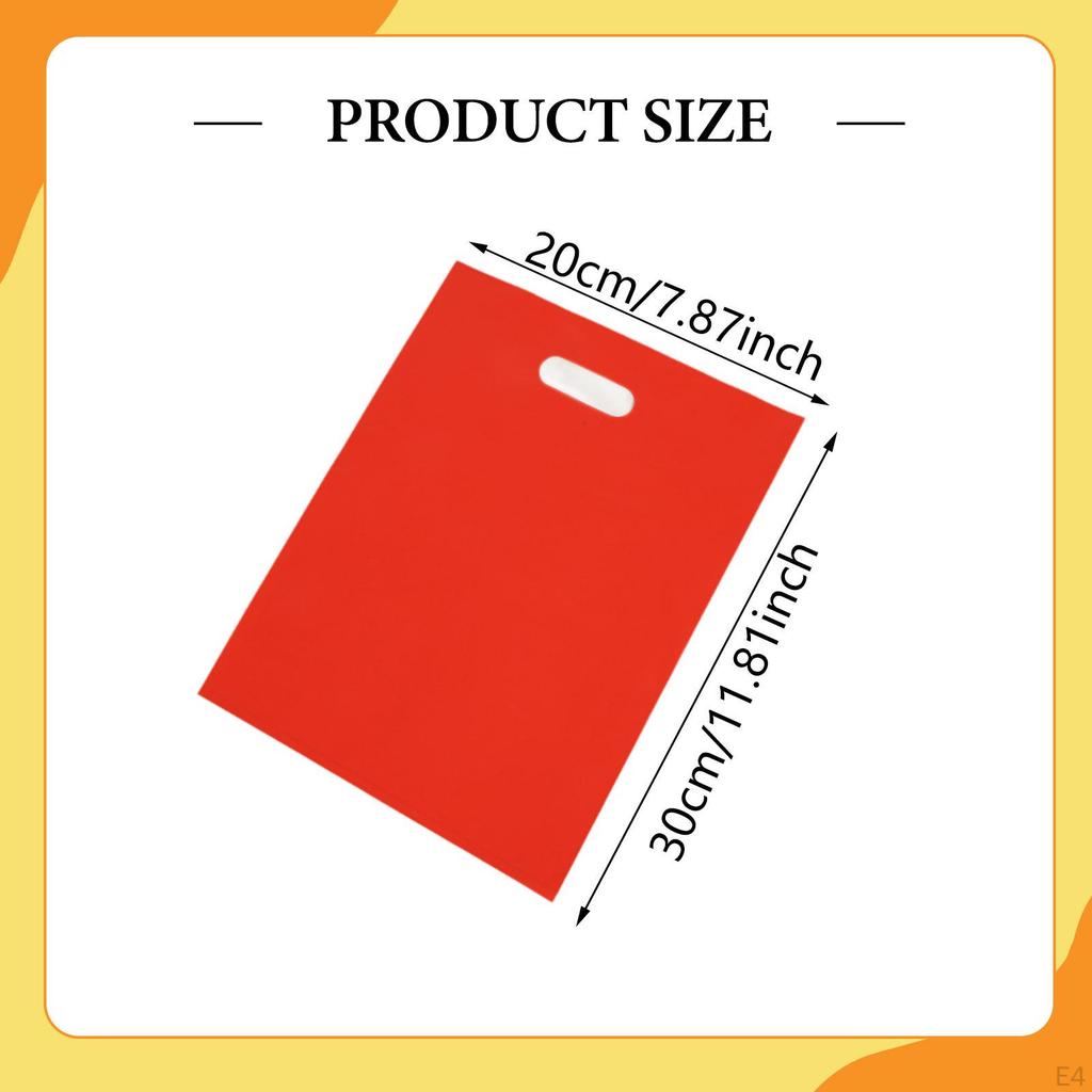 100 штук Сумок для покупок для малого бизнеса Пакеты-переноски Легкие Портативные Подарки Сумка-шоппер для одежды T