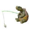 Resin Fishing Turtles Figurines Garden Tortoise Statue Landscape Decors Animal Figurines Sculpture Table Centrepieces