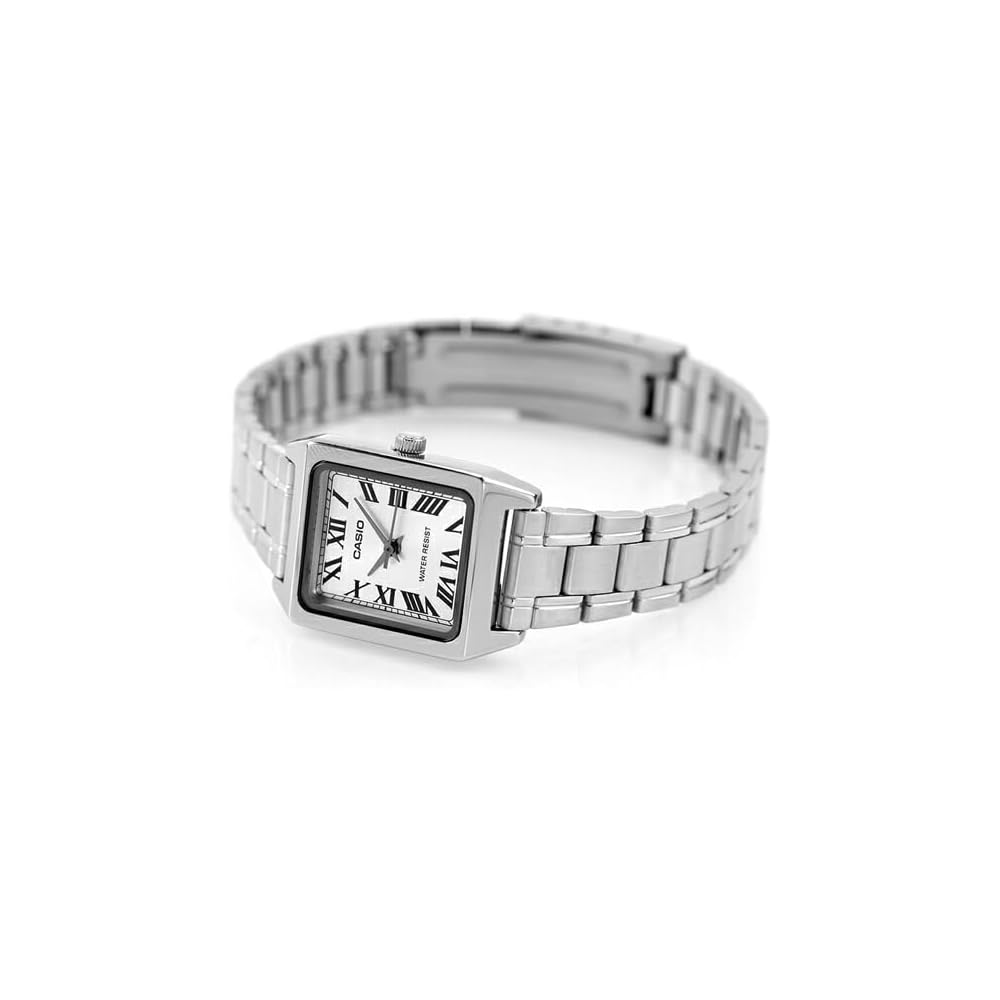 Casio Standard Chupakashi Кварцевые Женские Часы LTP-V007D-7B Серебристая Нержавеющая Сталь Водонепроницаемые